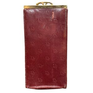 Vintage Christian Dior Pen Case Leather Purse